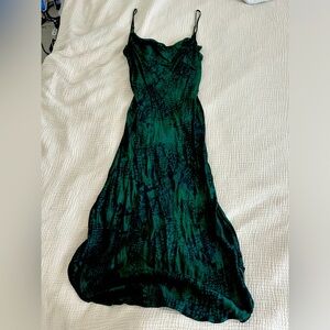 7 for All Mankind Green Slip Dress